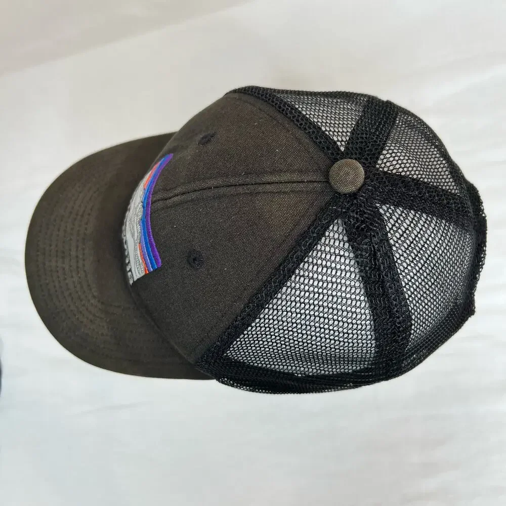 Patagonia Netplus Trucker Hat Black Bureo Mountains Snapback Mesh Recycled Nets